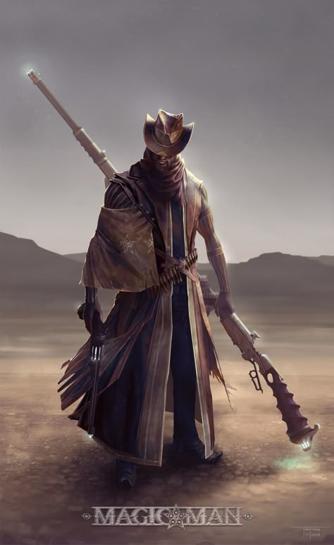 ArtStation - Magic Man, Tantiana Golden Justice Bloodborne Fashion Aesthetic, Evil West Art, Cattle Punk, Magic Apocalypse, Sun Chariot, Evil West, Western Steampunk, Steampunk Western, Steampunk Characters