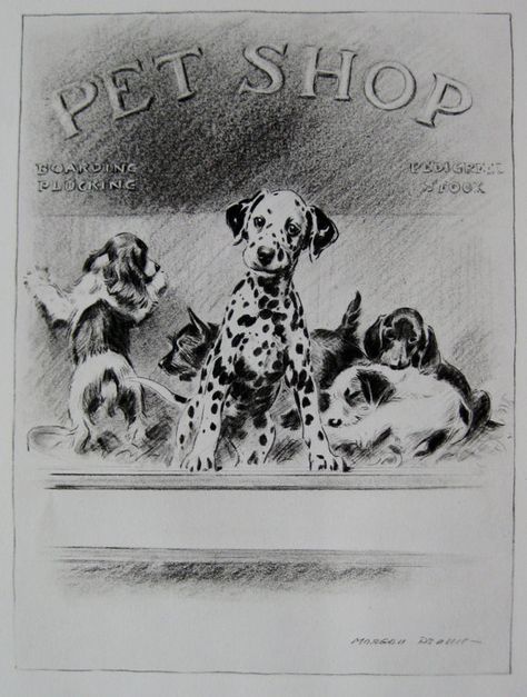 DALMATIAN Dog Print Morgan Dennis Puppy In Pet by plaindealing Dalmatian Illustration, Horse Art Print, Dalmatian Dog, Dalmatian Puppy, Puppy Prints, Dalmatian Print, Dog Artwork, Dalmatian Dogs, Dog Books