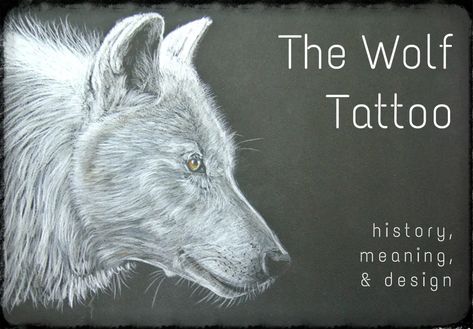 Wolf Tattoos: Designs, Ideas, and Meanings - TatRing - Tattoos & Piercings Bad Wolf Tattoo, Animal Tattoo Meanings, White Wolf Tattoo, Koi Fish Tattoo Meaning, Celtic Wolf Tattoo, Wolf Tattoo Meaning, Wolf Tattoos For Women, Tattoo Meanings, Wolf Tattoo Design