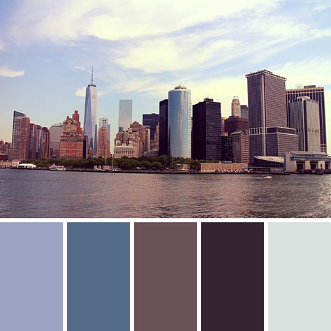 New York Colour Palette, New York City Color Palette, New York Color Palette, City Colour Palette, New York Mood Board, New York City Aesthetic, City And Colour, Website Color Palette, New York Winter