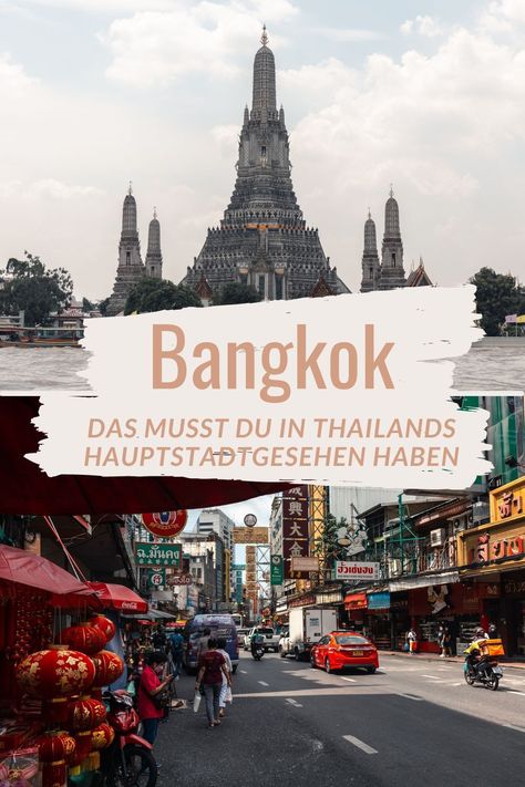 Die blühende, laute Hauptstadt Thailands ist für Viele der erste Stopp. Wir verraten dir, was du unbedingt in Bangkok gemacht haben musst. Bangkok Reiseführer | Reisetipps | Tipps Bangkok Thailand, Bangkok, Vietnam, Thailand, Highlights