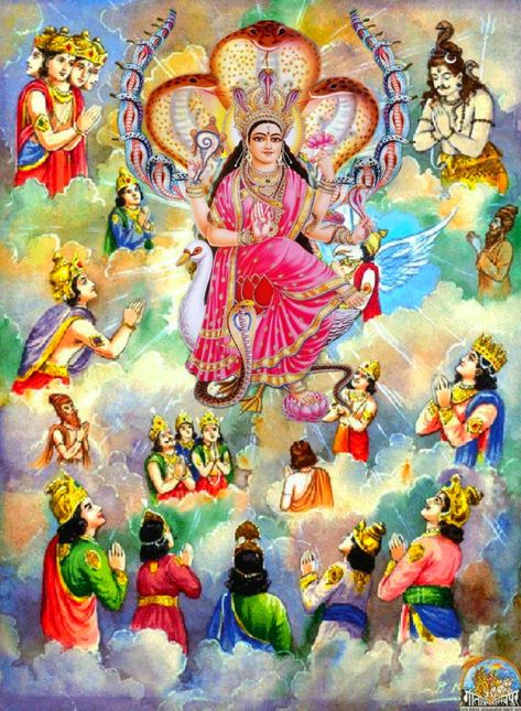 Adi Parashakti, Maa Manasa, Manasa Devi, Snake God, Mansa Devi, Nav Durga, Adi Shakti, Goddess Kali Images, Candle Queen