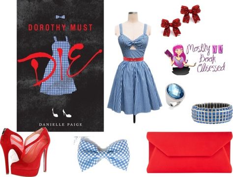 Book Looks: Dorothy Must Die by Danielle Paige @Epic Reads http://myfashionobsessedlookbook.blogspot.com/2013/11/book-looks-24-dorothy-must-die-by.html Dorothy Must Die, Red Queen Victoria Aveyard, Geeky Clothes, Victoria Aveyard, Character Wardrobe, Book Fashion, Fandom Fashion, Casual Cosplay, Disney Clothes