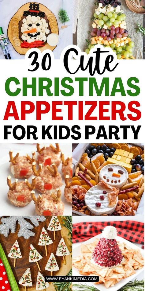 Make your kids' Christmas party extra special with these cute Christmas appetizers. From festive snack boards to adorable Santa treats, these kid-friendly holiday appetizers are perfect for little ones. Simple to make and fun to eat, these appetizers will be a hit with kids of all ages. Santa Snacks For Kids, Kids Charcuterie Board Christmas, Appetizers For Kids Party, Christmas Appetizers For Kids, Cute Christmas Appetizers, Fun Christmas Recipes, Fun Christmas Snacks, Christmas Snacks For Kids, Christmas Tree Veggie Tray