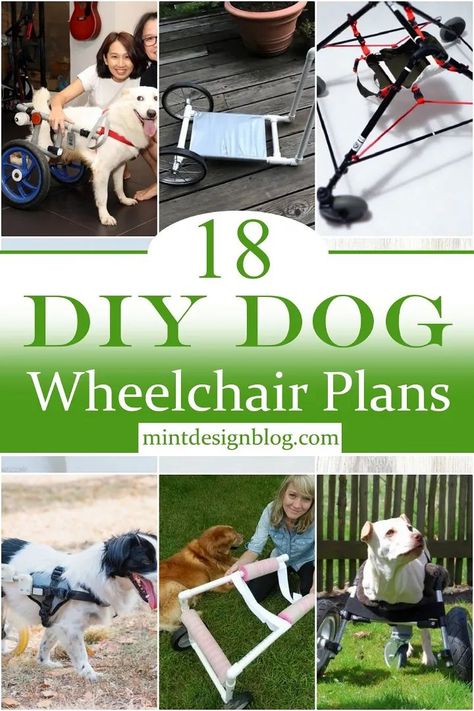 18 DIY Dog Wheelchair Plans Diy Dog Wheelchair, Dog Chair, Paralyzed Dog, Dog Wheelchair, Dog Kennel Furniture, Disabled Dog, Diy Dog Toys, Diy Dog Bed, Dog Stroller