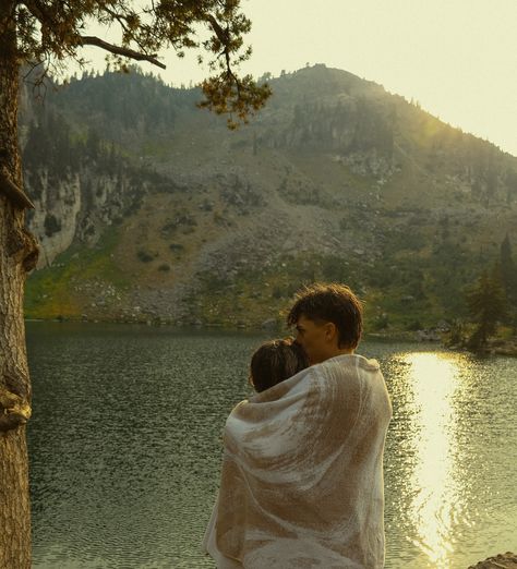 if you jump, i’ll jump #dirtybootsandmessyhair #authenticlovemag #theromanticsclub #belovedstories #777luckyfish #bitesandtickles #loveandwildhearts #visualpoetry #cinematicphotographer #documentarystyle #unacriptedposingapp keywords - swimming, rope swing, mountain, lake, Idaho, Utah, out west, cinematic, romantic, nostalgic, young love, in love, cozy, couples inspo, couples outfits, visual poetry Log Cabin Couple Aesthetic, Couple In Cabin, Young Romance, Mountain Couple, Mountain Aesthetic, Couples Outfits, Proposal Photos, Winter Mountain, Out West