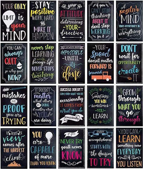 Amazon.com: Juvale Teacher Supplies for Classroom, Motivational Posters (13 x 19 in, 20 Pack): Home & Kitchen Motivational Posters For School, ملصق تحفيزي, Teacher Classroom Supplies, Growth Mindset Posters, Classroom Signs, Inspirational Quotes Posters, Motivational Quote Posters, High School Classroom, Teacher Inspiration