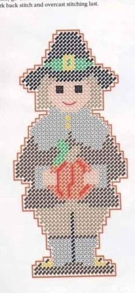 Pilgrims Thanksgiving, 2023 Thanksgiving, Cross Stitch Letter Patterns, Wooden Clothespin Crafts, Plastic Canvas Letters, Thanksgiving Crafts Diy, Fall Cross Stitch, Thanksgiving Pilgrims, Plastic Canvas Books