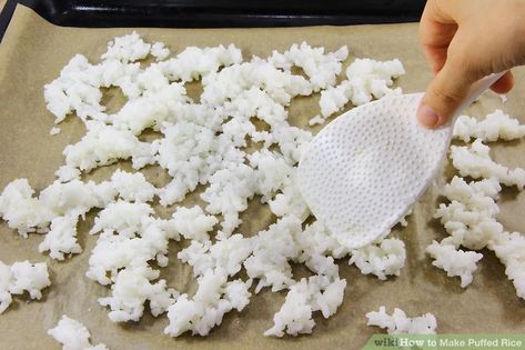 How to Make Puffed Rice: 10 Steps (with Pictures) - wikiHow Rice In The Oven, Rice In The Microwave, Sprinkle Salt, Puffed Rice, Long Grain Rice, Vegan Kitchen, Sushi Rice, Wild Rice, Stir Fries