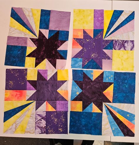 Stash Bee: Hive 2 October 2024 Tutorial - Falling Star for Mandi Falling Star Quilt Block, Falling Star Quilt Pattern, Moda Blockheads, Sky Quilt, Star Quilt Pattern, 2 October, Ruby Star Society, Falling Star, Star Trails