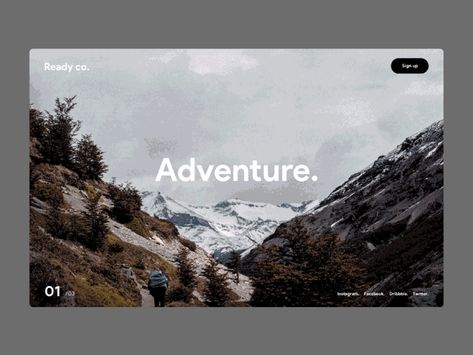 Layered Website Design, Rustic Website Design, Blog Ui Design, Outdoor Website, Cactus Mural, Adventure Website, Mountains Design, Web Design Websites, Ui Website