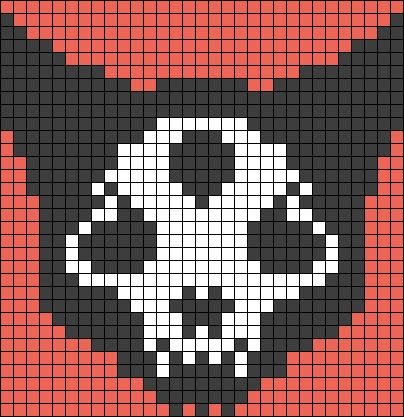 Cat Skull Pixel Art, Alpha Patterns Crochet Black And White, Skeleton Pixel Art Grid, Ghostface Alpha Pattern, Bat Alpha Pattern, Kuromi Alpha Pattern, Spooky Alpha Pattern, Goth Alpha Pattern, Skull Alpha Pattern