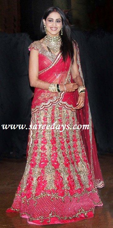 Latest Saree Designs: genelia in designer bridal lehengas Genelia Dsouza Cute, Genelia Dsouza, Latest Saree Designs, Genelia D'souza, Indian Women Fashion, Latest Saree, Bridal Lehengas, Latest Sarees, Indian Bridal