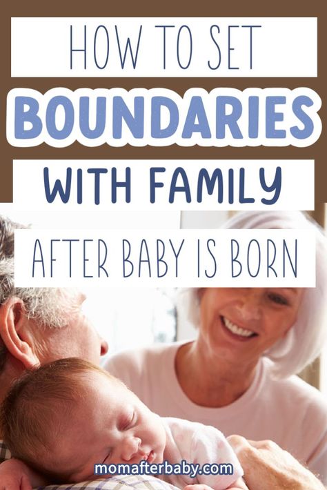 One of the hardest challenges many parents face after having a baby is how to set effective boundaries with friends and family after birth. Learn how to effectively set and communicate boundaries with your loved ones after having your baby. Labor And Delivery Boundaries, New Parent Boundaries, Boundaries With Newborn, Rules For Family After Birth, Boundaries For New Baby, Newborn Rules For Family, Baby Boundaries, Communicate Boundaries, Boundaries With Friends