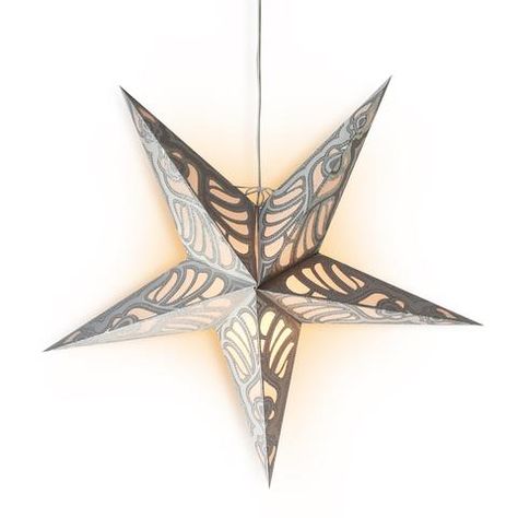 Glitter Patterned 5 Point Star Lantern Lamps | Luna Bazaar | Boho & Vintage Style Decor Cheap Lanterns, Xmas Candles, Paper Star Lanterns, Star Lantern, Lantern Hanging, Mercury Glass Votives, Glass Votives, Star Lanterns, Star Paper