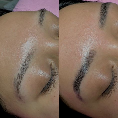 Brow lamantion with wax & tint 🤩 Brow Lamination, Eyebrows, Makeup Looks, Tin, Wax, Makeup, Quick Saves, Make Up Looks, Make Up