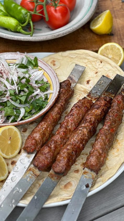 John Gregory-Smith on Reels | johngs · Adana Kebab Kebab Aesthetic, Turkey Kebab, Sheek Kebab, Turkish Doner Kebab Recipes, Joojeh Kebab, Adana Kebab Recipe, Veg Salad Recipes, Turkish Doner Kebab, Lamb Kebab