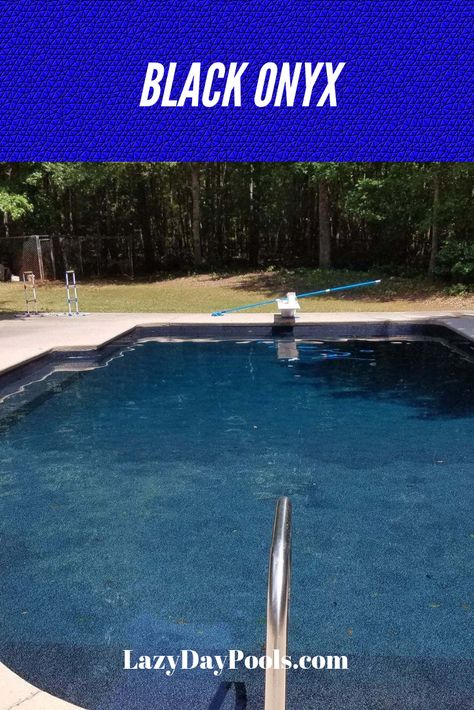 We installed this pool liner in a pool in Roswell, GA. This new liner in "Black Onyx" design has no border giving it an elegant look and feel. This liner was installed by LazyDayPools.com Eclipse Amber Pool Liner, Black Pool Liner, Pool Liners Inground, Swimming Pool Renovation, Swimming Pool Liners, Vinyl Pool, Pool Liner, Pool Renovation, Pool Liners