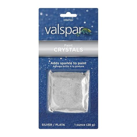 Valspar Silver Glitter Paint Color Flakes in the Paint Additives department at Lowes.com Sparkle Wall Paint, Paint Additives, Glitter Bedroom, Method Soap, Ceiling Paint, Valspar Paint, Silver Paint, Glitter Paint, Painted Sticks