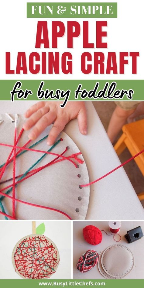 Here’s a simple Fall apple craft for kids, toddlers or preschoolers. So cute and fun! Easy apple lacing Fall crafts for preschoolers (2, 3, 4 year olds) - a fine motor activity for toddlers that practices scissor skills. No mess, no prep quick DIY preschool ideas & fall activities for toddlers. Fall apple crafts for toddlers to keep kids busy at home! Fun paper plate crafts for kids & activities for preschoolers to make this Fall. Best apple activities & easy Fall craft for toddlers. Fall Crafts For 2 Year Kids At Home, Simple Apple Crafts Preschool, Apple Lacing Craft, September Daycare Activities, Fall 3d Art For Preschoolers, Applecraft Preschool, September Arts And Crafts For Toddlers, Fall Stem Activities Preschool, Simple Preschool Activities