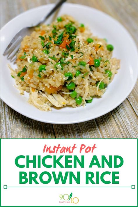 Pinterest instant pot chicken and brown rice 2 Instant Pot Chicken And Rice, Wild Rice Recipes, Chicken And Rice Dishes, Easy Chicken And Rice, Chicken And Brown Rice, The Slow Roasted Italian, Rice Dish, Instant Pot Dinner Recipes, Easy Instant Pot Recipes