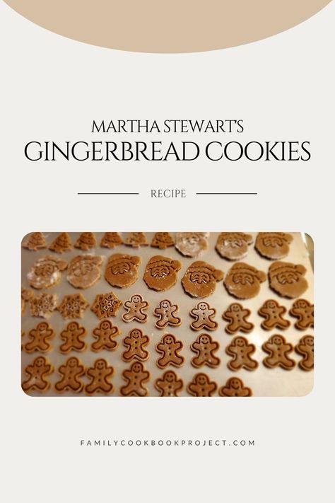 This recipe for Martha Stewart's Gingerbread Cookies, is from The Family Cookbook, one of the cookbooks created at FamilyCookbookProject.com. Visit https://www.familycookbookproject.com/getstarted.asp to start your own personal cookbook! It's easy and fun. Martha Stewart Gingerbread Cookies Recipe, Gingerbread Martha Stewart, Gingerbread Cookies Martha Stewart, Martha Stewart Gingerbread Cookies, Martha Stewart Christmas Cookies, Martha Stewart Gingerbread, Martha Stewart Recipes Cookies, Gingerbread Cookies Recipe, Gingerbread Cookie Dough