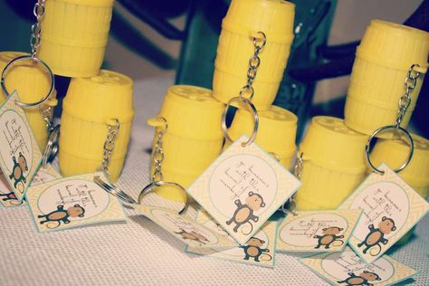 Monkey Party Favors, Monkey Party Ideas, Monkey Birthday Party, Birthday Monkey, Simple First Birthday, Sock Monkey Party, 5 Little Monkeys, Monkey Birthday Parties, Monkey Party