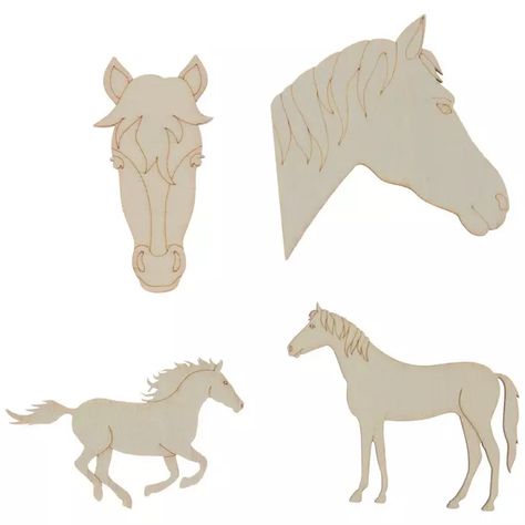 Horse Wood Cutouts | Hobby Lobby | 2202802 Derby Ideas, Saddle Rack, Galloping Horse, 3d Animals, Fun Ornaments, Horse Crafts, Wooden Horse, Wood Crafts Diy, Wood Cutouts