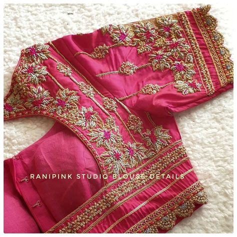 Lavender Saree, Heavy Blouse, Maggam Blouse, Silk Saree Blouse Designs Patterns, Blouse Works, Blouse Designs High Neck, Boat Neck Blouse Design, Cutwork Blouse Designs, Blouse Embroidery