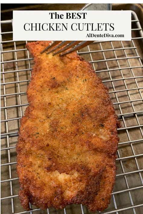 This is the best recipe for chicken cutlets ever. I've included all of my fool proof tips and tricks, too! #chickencutlets #easydinnerideas #chickenbreast Best Chicken Cutlets, Fried Cutlets, Easy To Make Recipes, Chicken Cutlet Recipes, Chicken Cutlet, Chicken Milk, Recipes For The Whole Family, Burger Seasoning, Cutlets Recipes