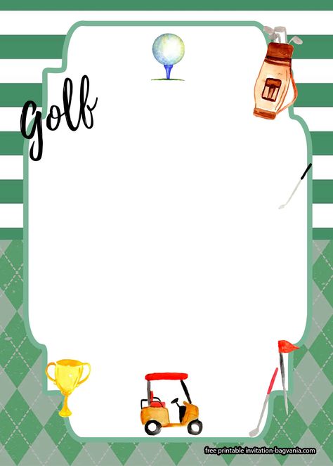 Nice FREE Printable Golf Birthday Theme Invitation Templates #free #freeinvitation2019 #birthday #disney #invitations #invitationtemplates #golf Golf Themed Party, Create Birthday Invitations, Minion Birthday Invitations, Golf Invitation, Golf Birthday Party, Box Wine, Free Printable Birthday Invitations, Free Printable Invitations, 2nd Birthday Invitations