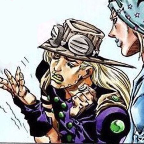 Gyro And Johnny Pose, Gyro Zeppeli Pfp, Jojo Gyro Zeppeli, Jjba Manga Panels, Jjba Low Quality Pics, Gyro Zeppeli, Gyro Zeppeli Manga Panel, Jojo Ceaser Zeppeli Icon, My Life Is Boring