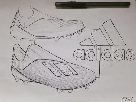 #instagram #adidas #football #shoe #industrialDesign #design #lit Football Boots Drawing, Football Shoes Drawing, Adidas Shoes Drawing, Football Art Drawing, Adidas Drawing, Football Sketch, Football Drawings, Identity Artwork, Stick Men Drawings