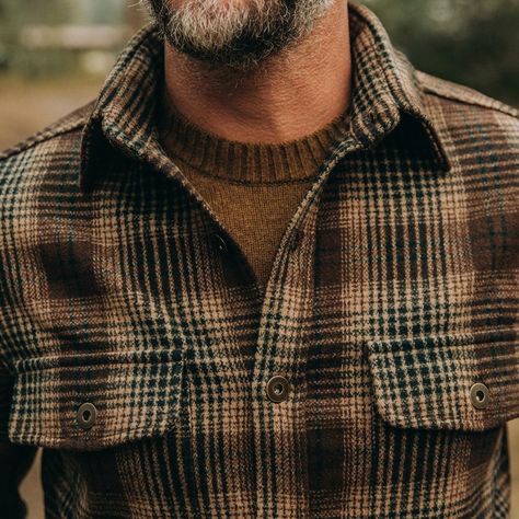 The Explorer Shirt in Tan Plaid from Taylor Stitch Lumberjack Aesthetic, Outdoorsy Men, Lumberjack Style, Mens Rugged, Rugged Men, Taylor Stitch, Image Swag, Mens Fashion Rugged, Tan Plaid