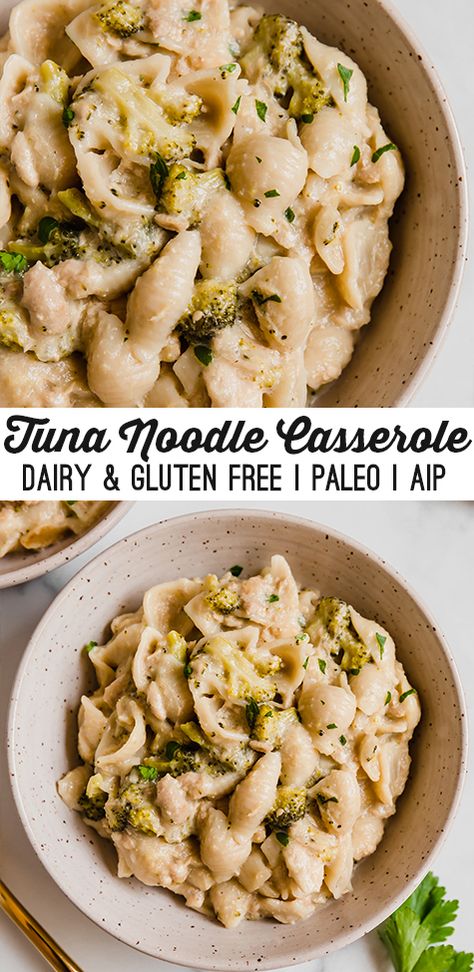 Dairy Free Tuna Casserole, Paleo Tuna, Paleo Casserole, Unbound Wellness, Autoimmune Paleo Recipes, Tuna Noodle Casserole, Gluten Dairy Free, Tuna Noodle, Dairy Free Dinner