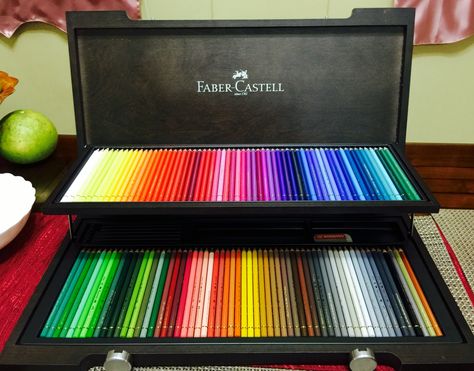 Faber castell colored pencils Japanese School Supplies, Crayola Colored Pencils, Faber Castell Polychromos, Art Studio Room, Colored Pencil Set, Art Tools Drawing, Cute School Supplies, Stationery Organization, Craft Room Organization