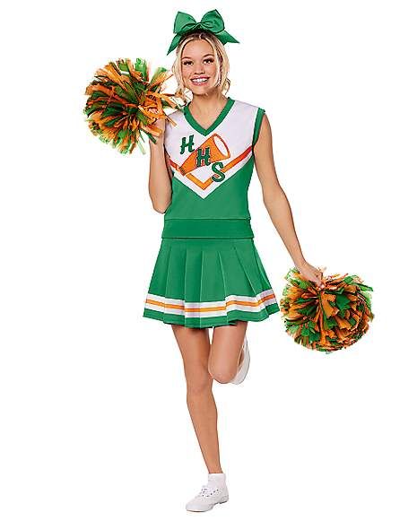 Adult Hawkins High School Cheer Uniform Costume - Stranger Things - Spirithalloween.com Eleven Stranger Things Costume, Eleven Dress, Eleven Costume, Hawkins High School, Cheer Tops, Robin Costume, Stranger Things Costume, Harley Quinn Halloween, Soldier Costume