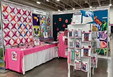 Do You Want to See My First Quilt Show Vendor Booth? – The (not so) Dramatic Life Quilt Show Display Ideas, Vendor Booth Display Ideas, Quilts Canada, Vendor Booth Display, Dining Room Storage Ideas, Booth Display Ideas, First Quilt, The Quilt Show, Room Storage Ideas