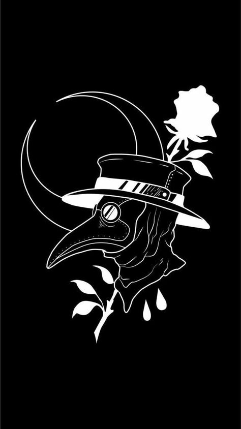 Best Wallpaper Ever, Doctor Tattoo, Plague Doctors, Doctor Drawing, Mk Ultra, Plague Mask, Plague Doctor Mask, Mask Drawing, Emo Wallpaper