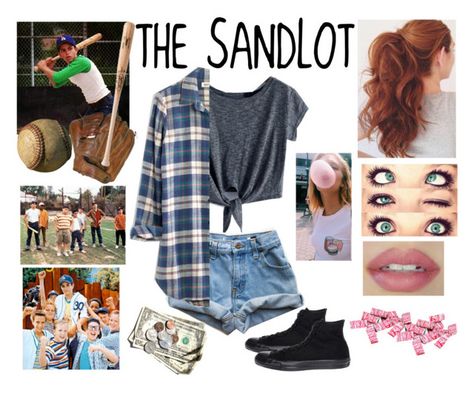 Sandlot Outfits Style, The Sandlot Outfit Ideas, Sandlot Inspired Outfits, The Sandlot Outfits, Sandlot Memes, Grad Speech, Sandlot Quotes, Benny Rodriguez, Front Knot Shirt