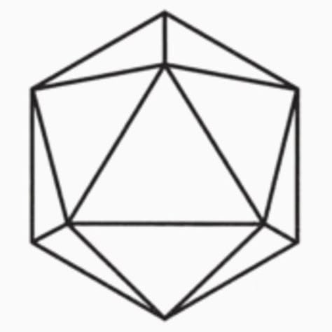 Odesza Logo The Icosahedron is the symbol for water and represents “going with the flow”. It also, in the spiritual sense, is supposed to help bring out creativeness and unblock emotional stressors from your life. Odesza Tattoo Ideas, D20 Line Art, Icosahedron Tattoo, D20 Tattoo, Symbol For Water, Spiritual Tattoo Ideas, Dragon Tattoo Meaning, Water Symbol, Spiritual Tattoo