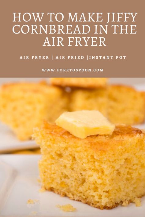 This is a very simple recipe. I really am working on creating healthy and fast recipes. After all, my life is hectic and I just bought an Air Fryer to get my family eating at home more and meanwhile saving calories and money. #cornbreadrecipe, #cornbread, #airfryerrecipes, #airfryer, #airfryerrecipeseasy, #airfryercornbreadrecipe, #airfryercornbread, #airfryercornbreadjiffy, #airfryerfriedcornbread, #airfriedcornbread, #friedcornbreadinairfryer Ninja Foodi Cornbread, Cornbread In Airfryer, Jiffy Corn Muffins In Air Fryer, Cornbread Air Fryer Recipe, Airfryer Cornbread, Air Fryer Cornbread, Air Fryer Recipes Low Carb, Air Fryer Recipes Breakfast, Air Fryer Recipes Appetizers