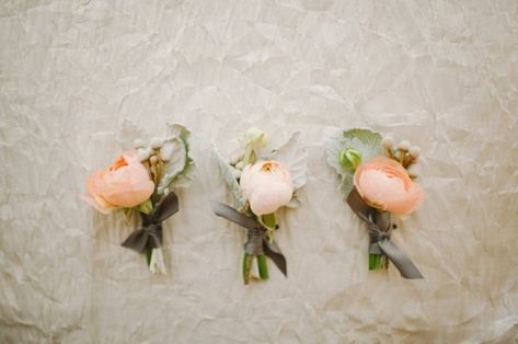 ranunculus boutonnieres Ranunculus Boutonniere, Peach Ranunculus, Button Holes Wedding, Boutonniere Wedding, Miami Wedding, Wedding Planning Advice, The Vault, Ranunculus, Boutonniere