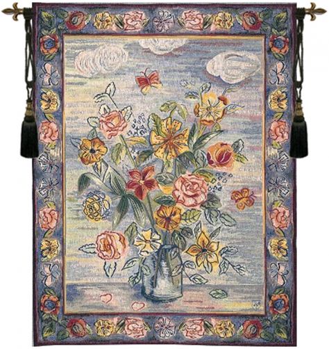 Woven Tapestry Wall Hangings, European Wall, Classic Wall Decor, French Wall Art, French Tapestry, Modern Floral Design, French Walls, Tapestry Wall Art, French Floral