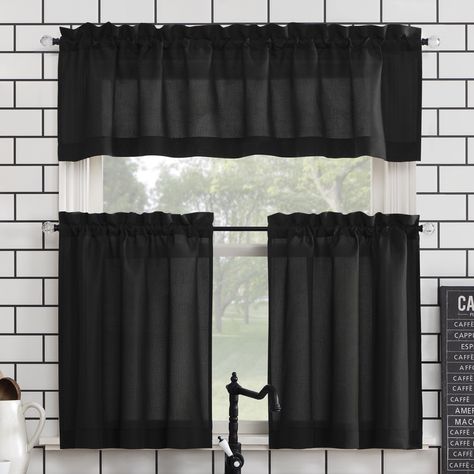 Bathroom Window Dressing, Pocket Kitchen, Kitchen Curtain Sets, Small Window, Tier Curtains, Country Curtains, Kitchen Curtain, Valance Window Treatments, Bathroom Windows