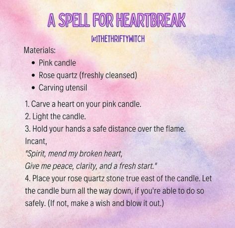 Getting Over Heartbreak, Healing From A Breakup, Goddess Witch, Spiritual Journals, Healing Spells, Heart Break, Spiritual Prayers, Wiccan Spell Book, Witchcraft Spell Books