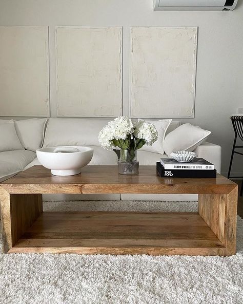 coffee table decor • Instagram Coffee Table Decor Rectangle, Rectangular Coffee Table Decor, Coffee Table Styling Rectangular, Rectangle Coffee Table Styling, Coffee Table Decorations Ideas, Rectangle Coffee Table Decor, Square Coffee Table Decor, Wood Coffee Table Decor, Coffee Table Decorations