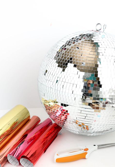 Make your own rainbow disco ball Rainbow Disco Ball, Diy Disco Ball, Dancing Lights, When The Sun Hits, Piñata Ideas, A Beautiful Mess, Disco Balls, Beautiful Mess, Disco Party