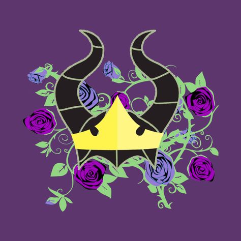 Maleficent And Aurora, Maleficent Tattoo, Aurora Tattoo, Disney Inspired Tattoos, Disney Silhouette Art, Disney Sleeve, Disney T Shirts, Sleeping Beauty Maleficent, Evil Disney