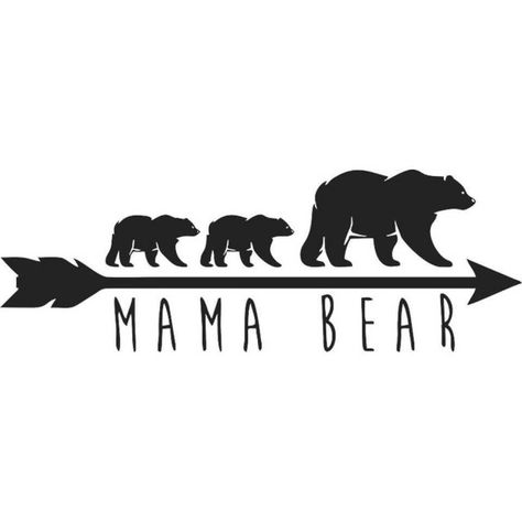 Silhouette Decor, Bear Tattoos, Momma Bear, Bear Silhouette, Projets Cricut, Bear Tattoo, Image Svg, Cricut Projects Beginner, Vinyl Car Stickers